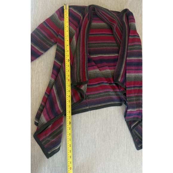 Ralph Lauren Womens Linen Knit Striped Open Cardigan Size S Western Preppy Aztec - Picture 13 of 14